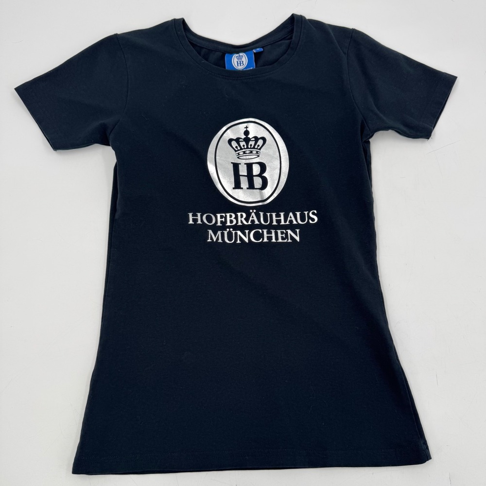 Hofbrauhaus Munchen‎ T Shirt Black Graphic Tee Oktoberfest Beer Womens Small